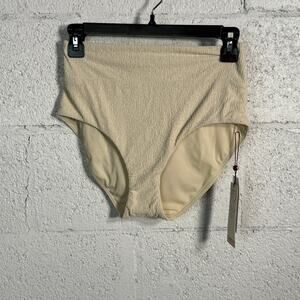 CALIA Women's Wide Banded High Rise Swim Bottoms sand XS